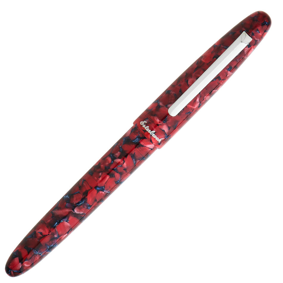 Esterbrook Estie Fountain Pen - Scarlet Red with Palladium Trim - Premium Writing Instrument for Calligraphy, Journaling & Gifts