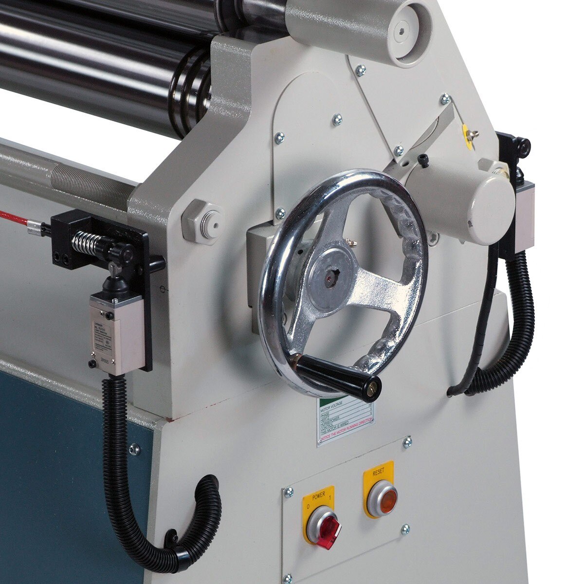 Baileigh Industrial BA9 1006521 Plate Roll PR 413 - Heavy Duty Metal Bending Machine for Sheet Metal Fabrication | Perfect for Workshops, Construction Sites & Metalworking Projects