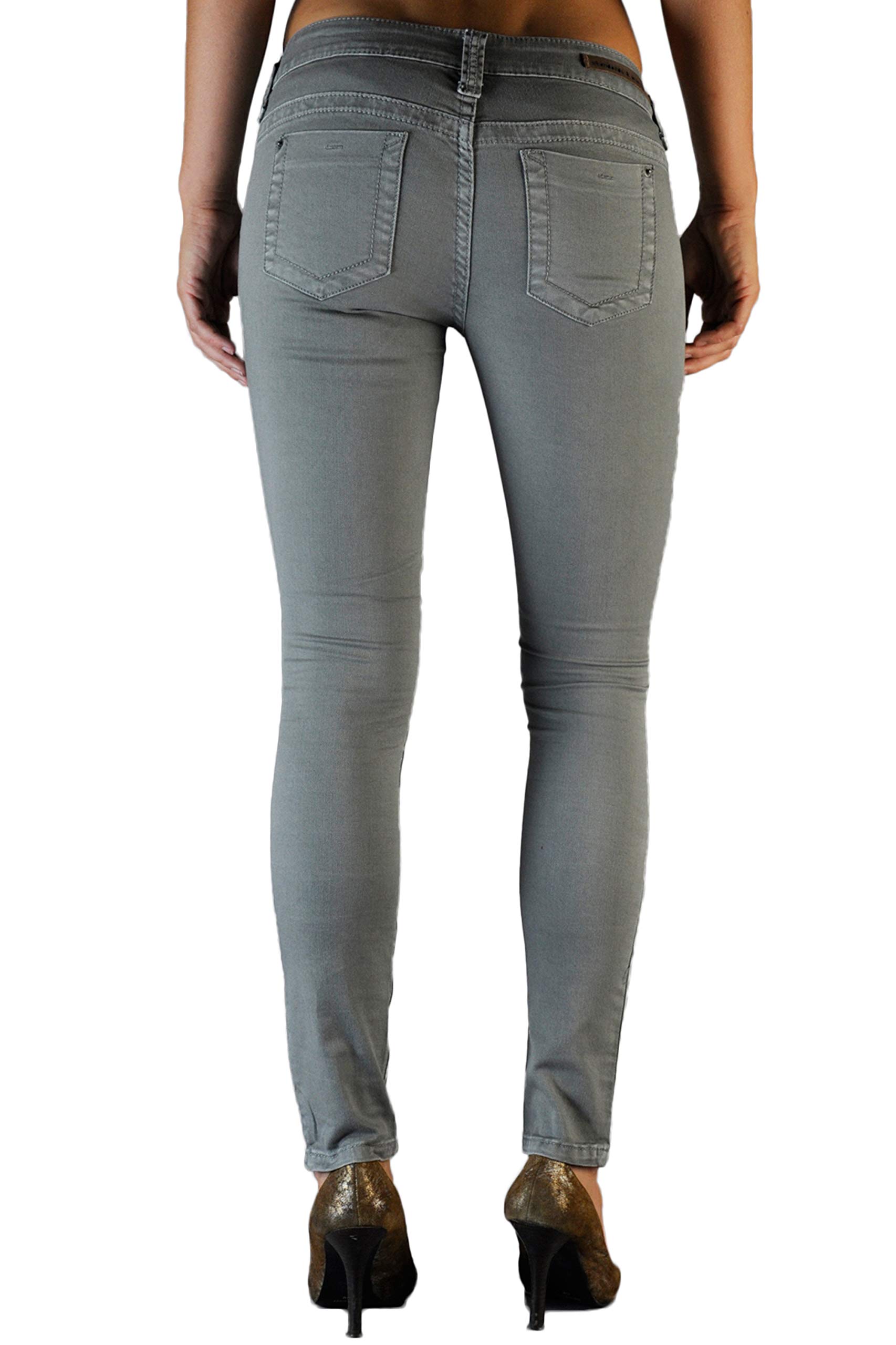 Premium Women's Stretch Skinny Jeans - Comfortable Color Denim Pants for Everyday Wear | Trendy Casual Outfits & Office Style