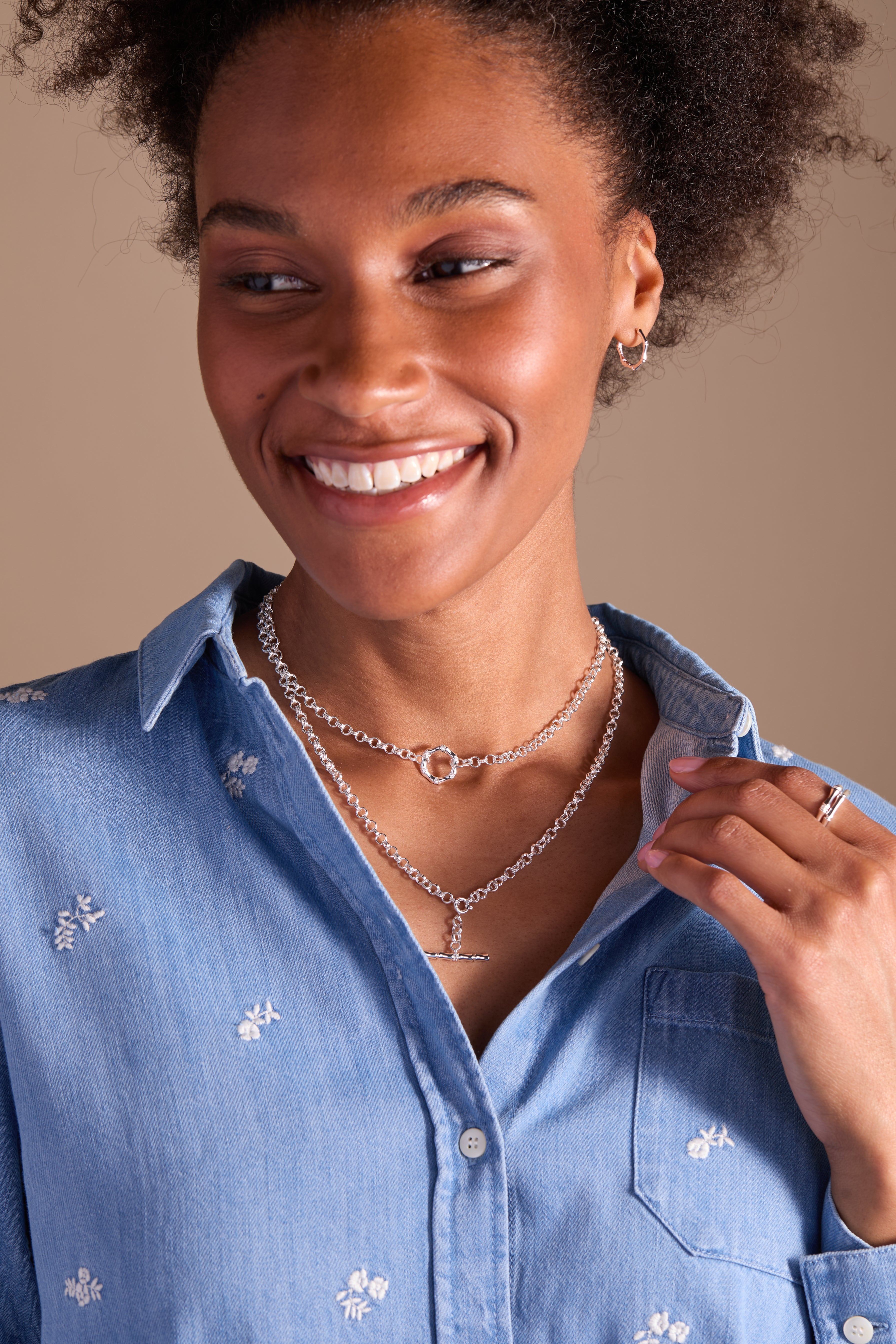 Eco-Friendly Bamboo Convertible Necklace & Bracelet Set - Adjustable & Stylish Jewelry for Women - Perfect for Everyday Wear, Gifts & Boho Fashion