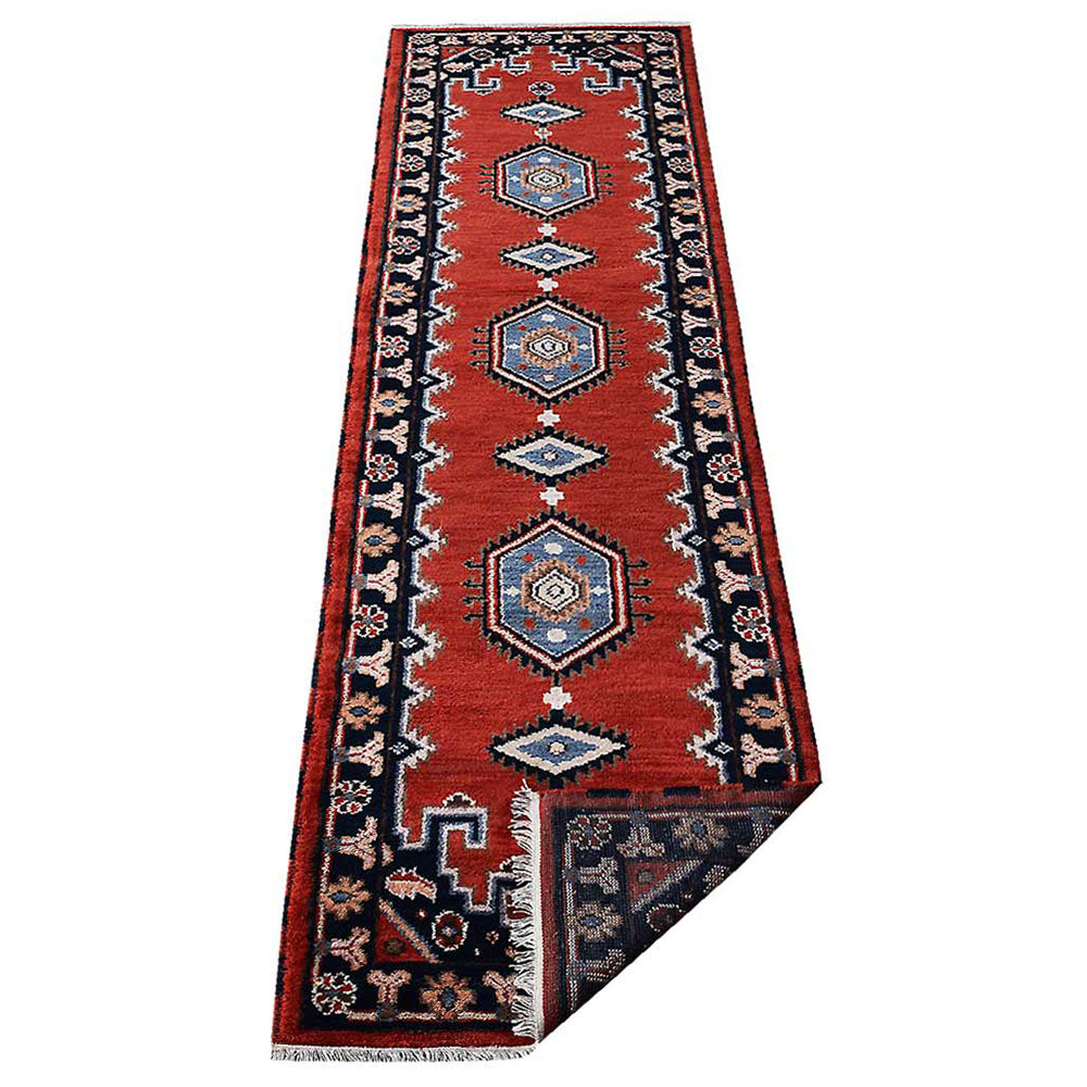 Handmade Afghan Rug - Premium Hand-Knotted Wool Carpet for Living Room, Bedroom & Dining Area - Traditional Oriental Design - Durable & Soft Floor Decor for Home & Office