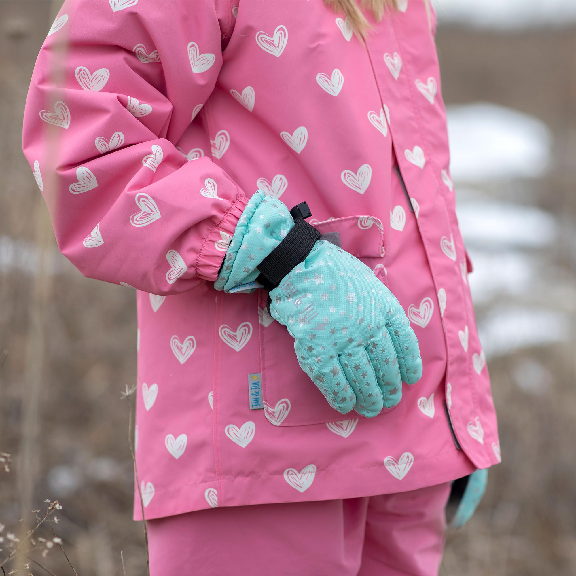 JAN & JUL Kids Waterproof Winter Gloves for Outdoor Play
