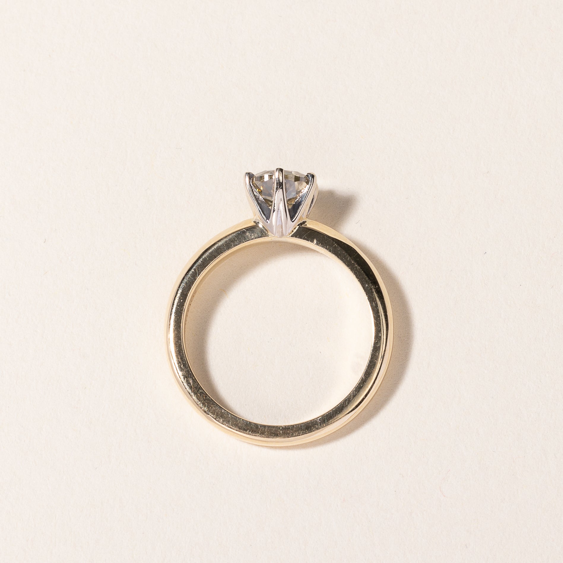 14K Yellow Gold Cushion Cut Diamond Ring - 0.43 Carat Solitaire Engagement Ring, Size 7 | Perfect for Proposals, Anniversaries & Special Occasions