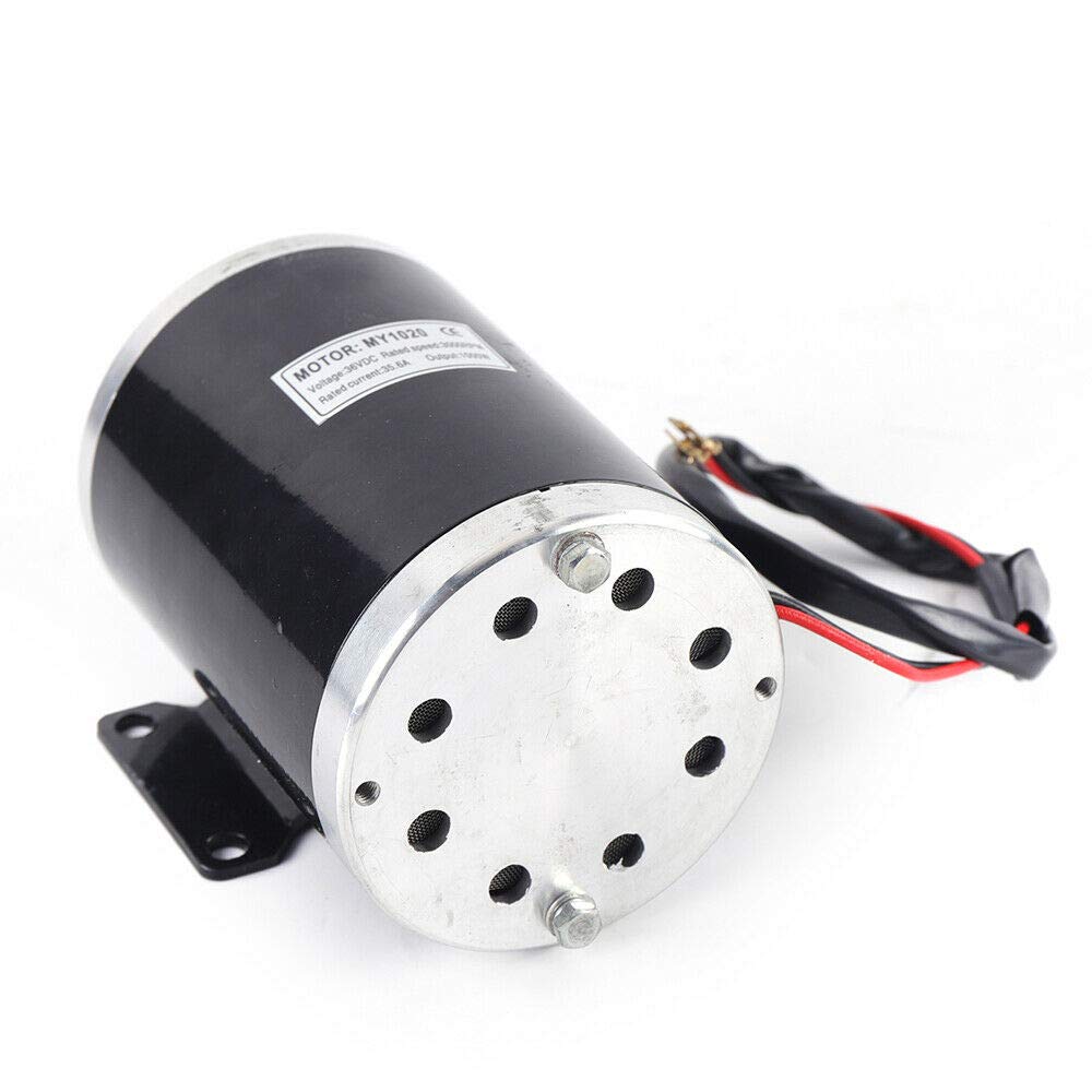 36V 1000W MY1020 Brushed DC Electric Motor - High Power 3000 RPM for Electric Scooters, Go Karts & E-Bikes | Perfect for DIY Electric Vehicle Upgrades & Replacement Parts