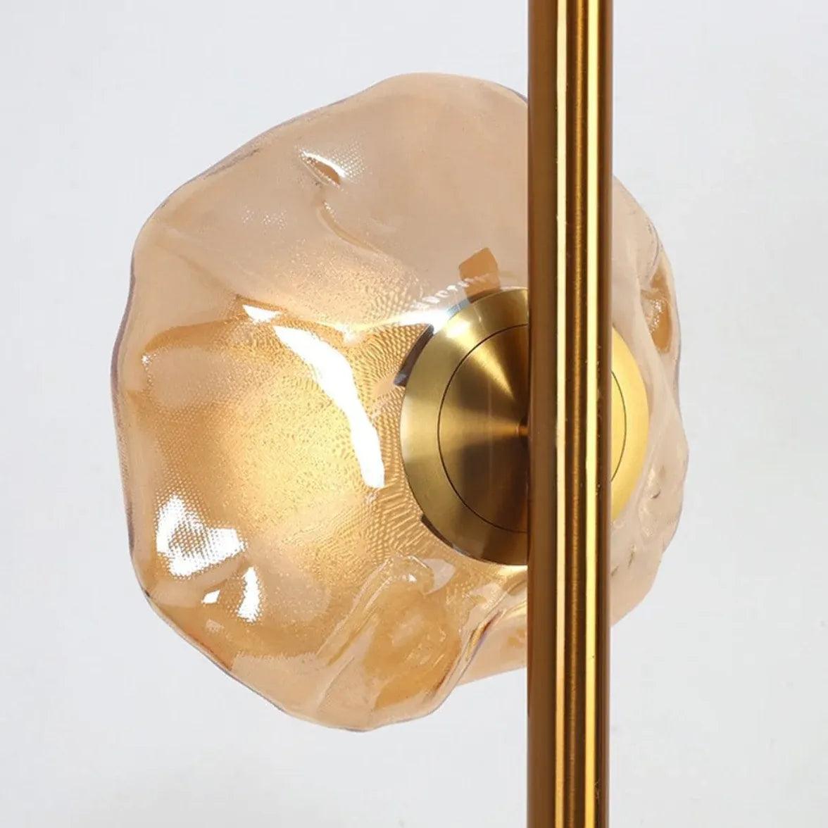Modern 3-Headed Matte Glass Table Lamp - Stylish & Minimalist Home Office Lighting for Living Room, Bedroom, or Workspace