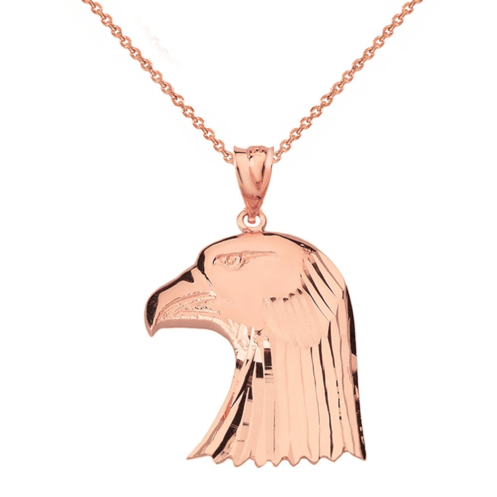 Bald Eagle Head Pendant Necklace - Patriotic American Jewelry for Men & Women - Perfect for 4th of July, Veterans Day & Outdoor Adventures