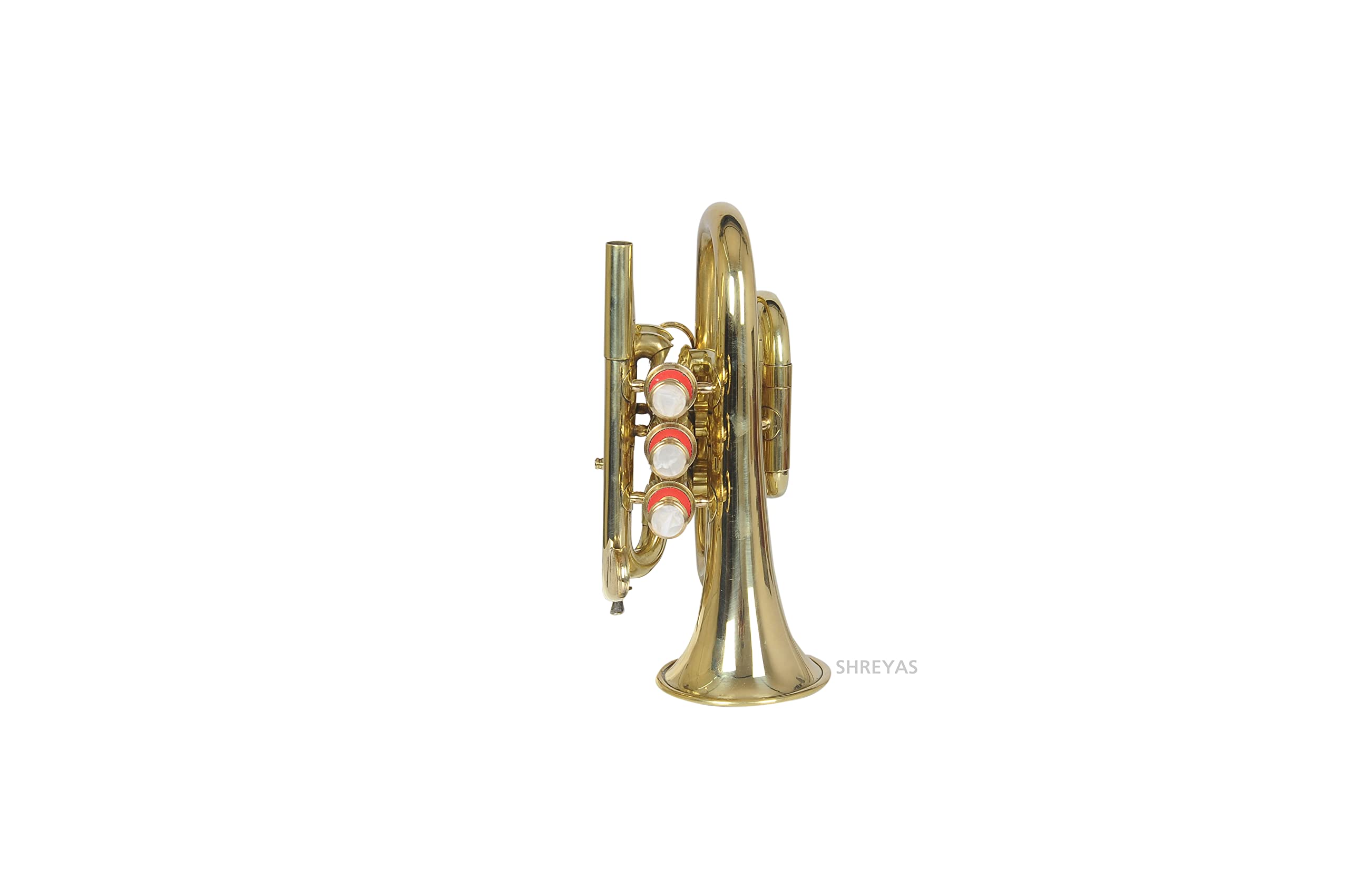 PoTr-05 Bb Pocket Trumpet - Professional Brass Instrument with Premium Sound & Included Hard Case SCX836 | Perfect for Travel, Jazz Bands & Student Musicians