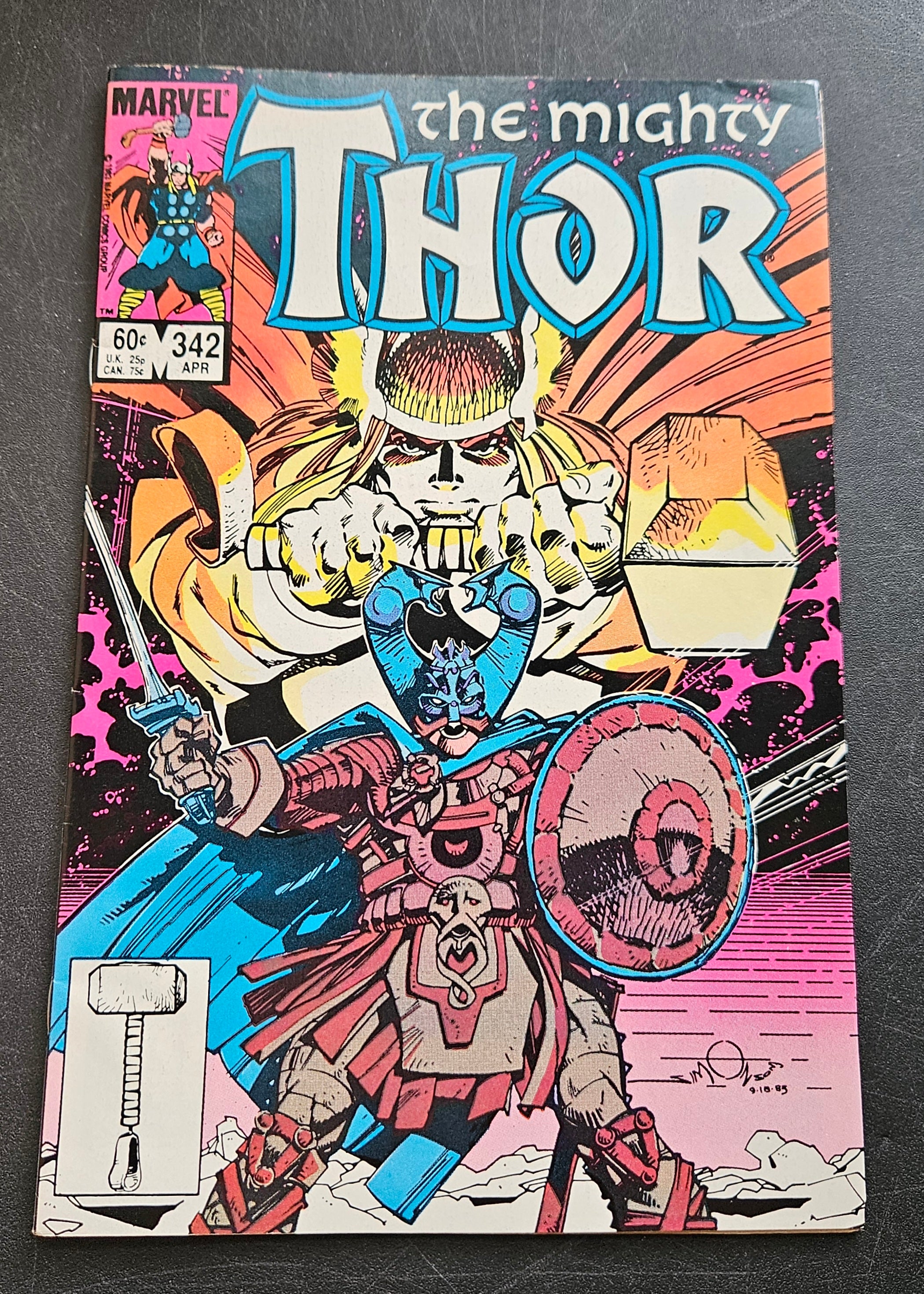 The Mighty Thor Vol 1 #342 April 1984 Marvel Comic Book - Collectible Vintage Superhero Comic for Marvel Fans & Comic Collectors