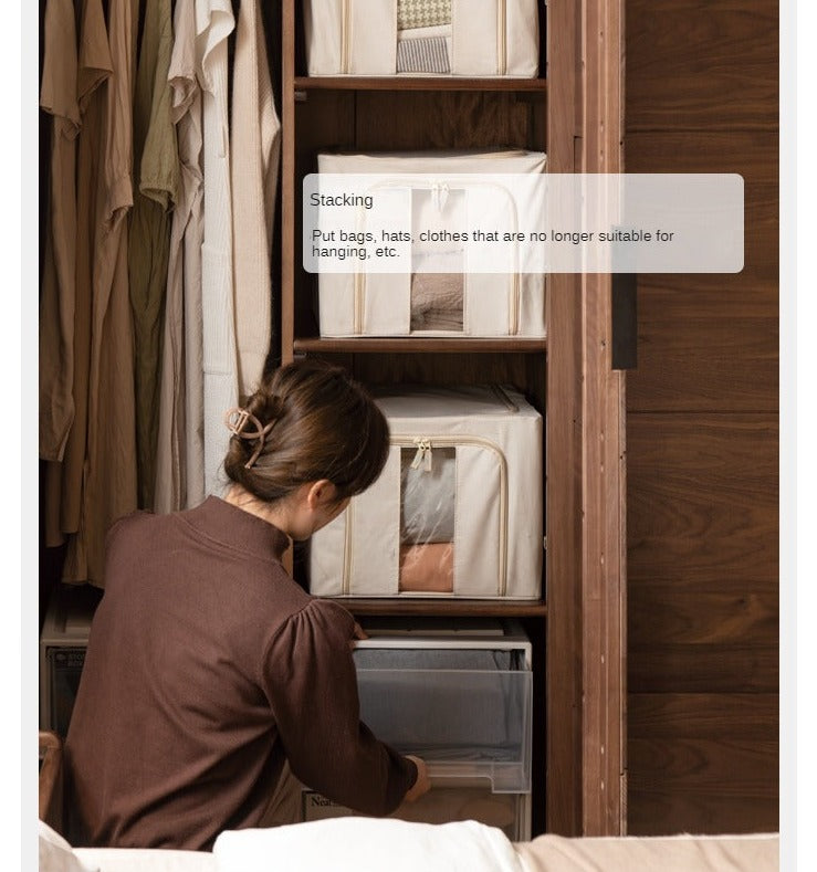 Premium Black Walnut Solid Wood Wardrobe Closet - Spacious Storage for Bedroom, Walk-In Closet & Guest Room Organization