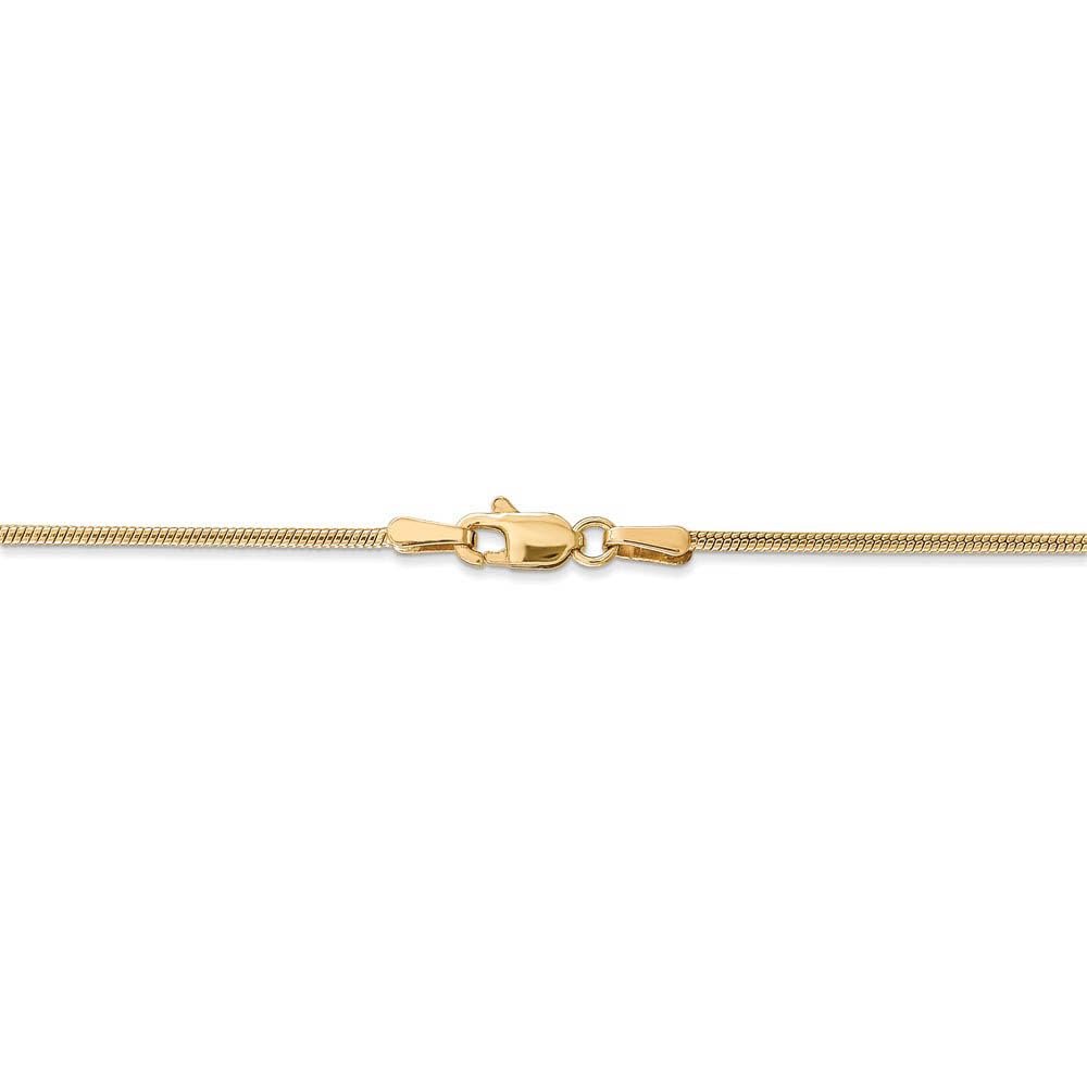 14K Yellow Gold Snake Chain Necklace for Women - Elegant & Durable