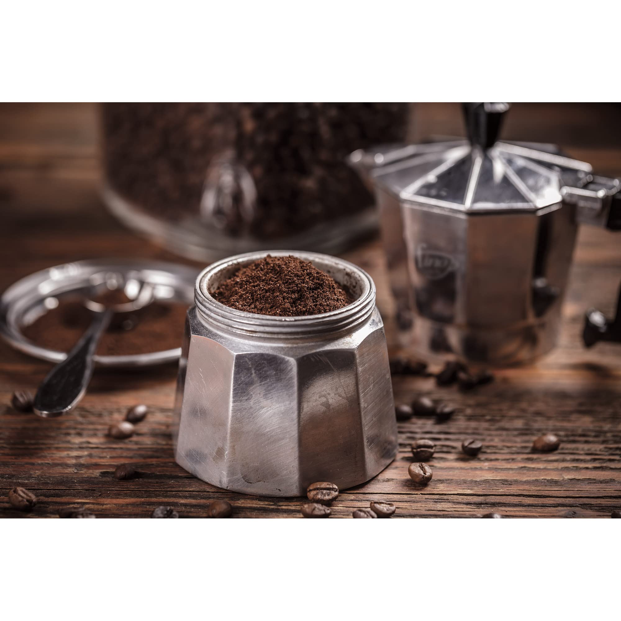 Fino Stovetop Espresso Coffee Maker - 3 Cup Italian Moka Pot for Rich Espresso, Perfect for Home, Office & Camping Use