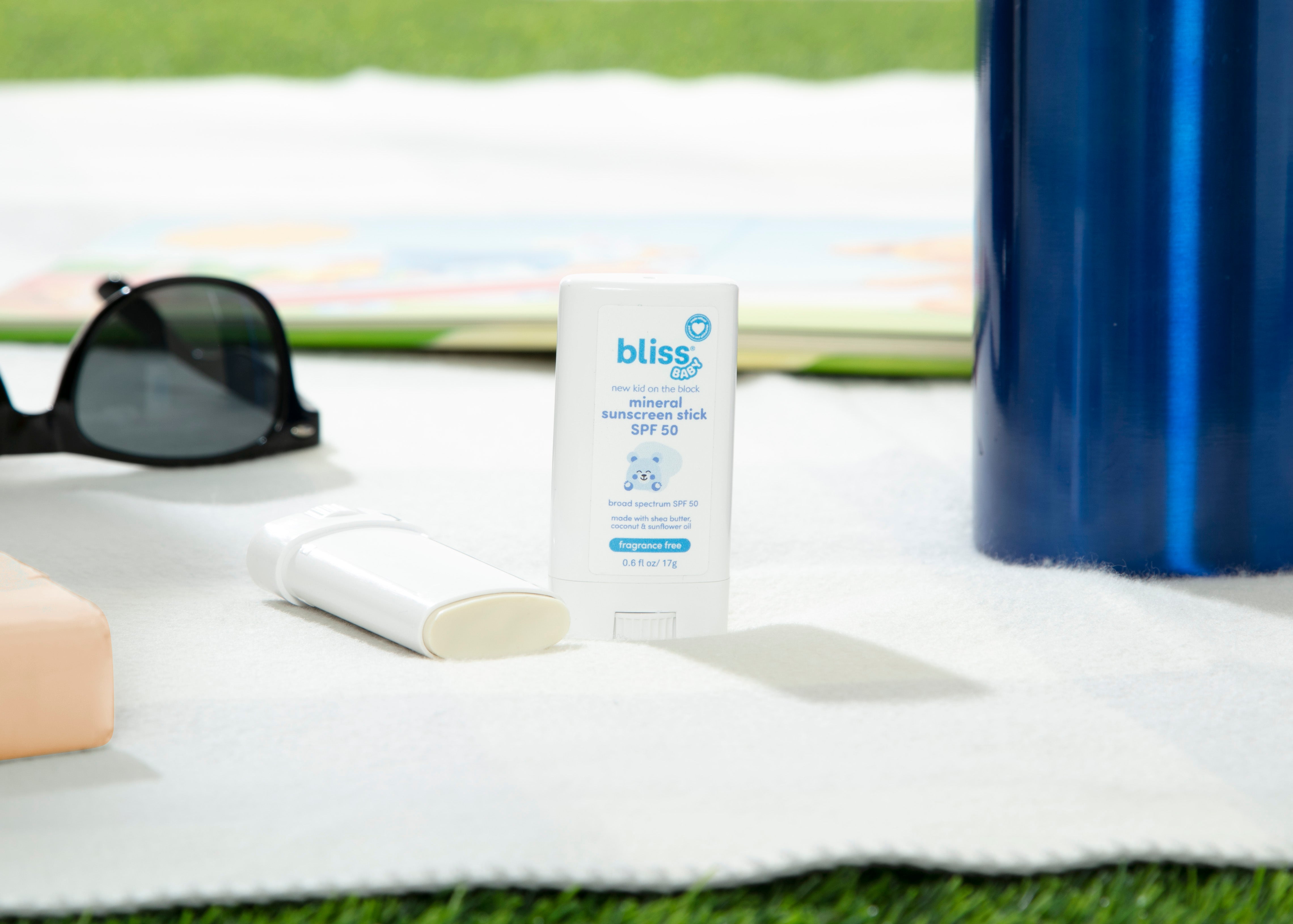 New Kid on the Block Mineral Sunscreen Stick SPF 50 - Broad Spectrum UVA/UVB Protection, Water Resistant, Reef Safe - Perfect for Kids Outdoor Activities, Beach & Sports