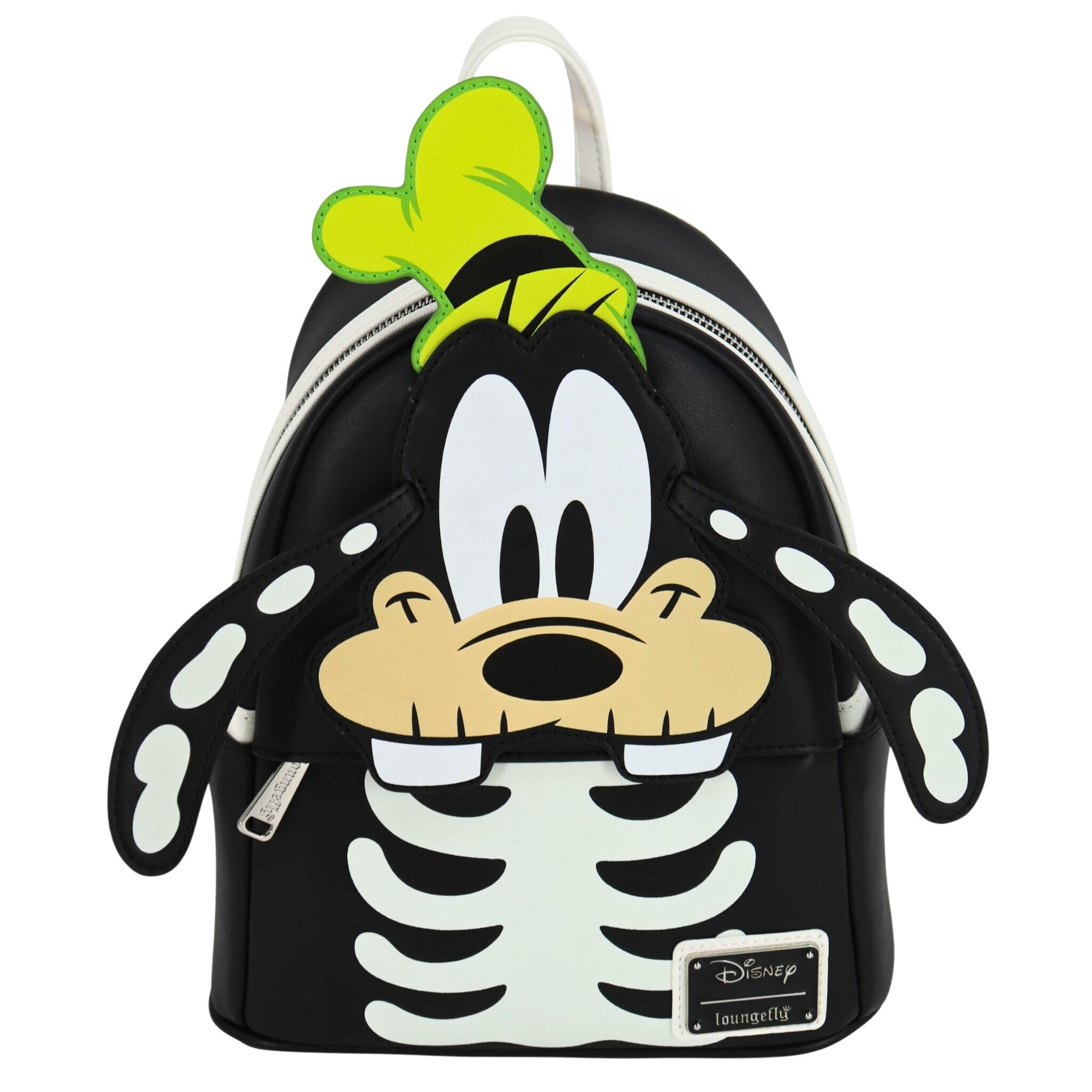 Loungefly Disney Goofy Skeleton Glow in The Dark Crossbody Bag for Cosplay & Halloween - Perfect for Disney Fans, Theme Park Outfits & Spooky Costume Accessories