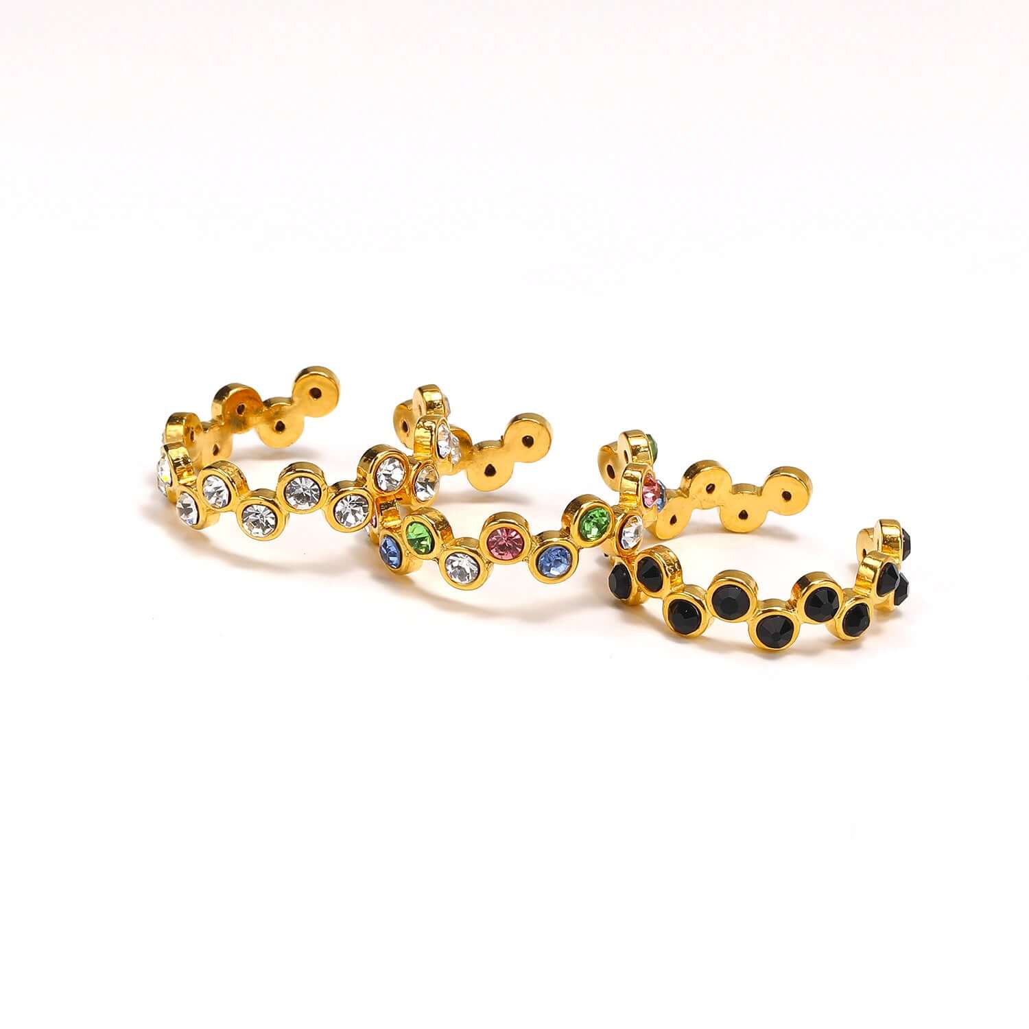 Elegant Zig Zag Eternity Stacking Ring for Women - Minimalist Dainty Gold or Silver Band - Perfect for Layering, Everyday Wear & Special Occasions | JDR013