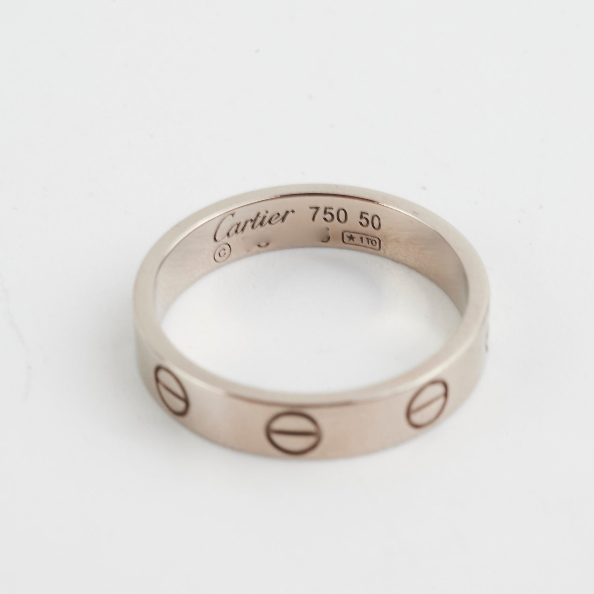 Cartier Love Ring - Small Model Size 50 in 18K White Gold | Luxury Wedding Band & Anniversary Gift for Her