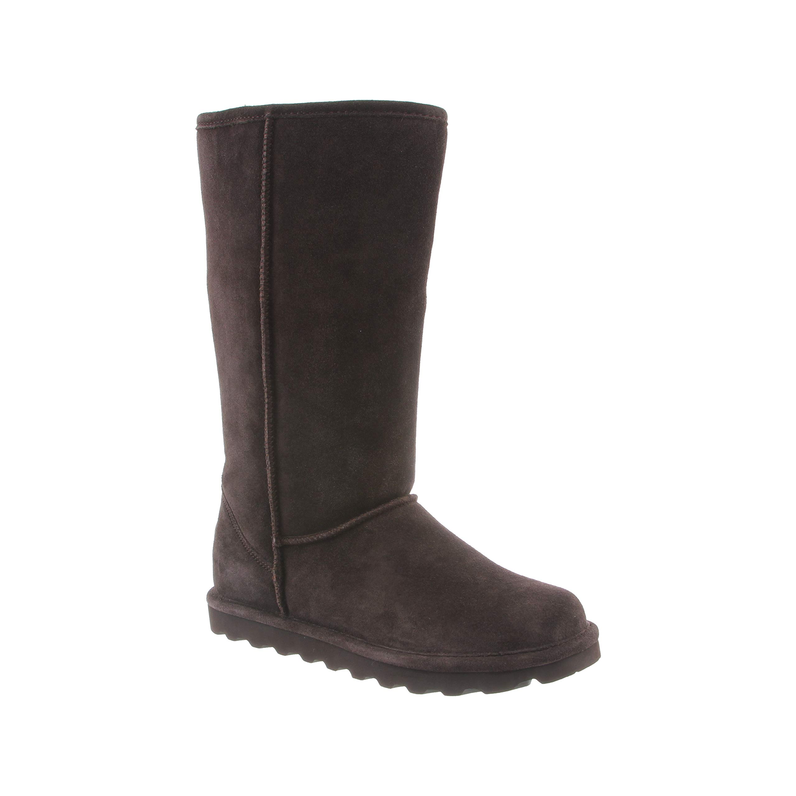 BEARPAW Women's Elle Tall Wide Winter Boots - Classic Suede Slip-On Ankle Boots for Women | Warm Comfortable Snow Boots in Multiple Colors | Perfect for Winter Hiking, Casual Wear & Snowy Days