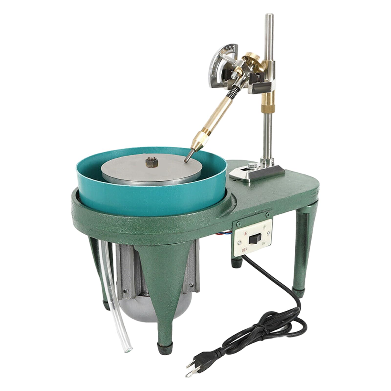 110V Gem Faceting Machine - 180W Jewelry Polisher with 6