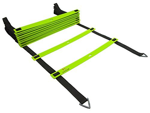 Wacces Adjustable Speed Agility Ladder for Soccer Football Training, Fitness Exercise Equipment with Carry Bag - Perfect for Sports Drills, Workouts & Home Gym Training