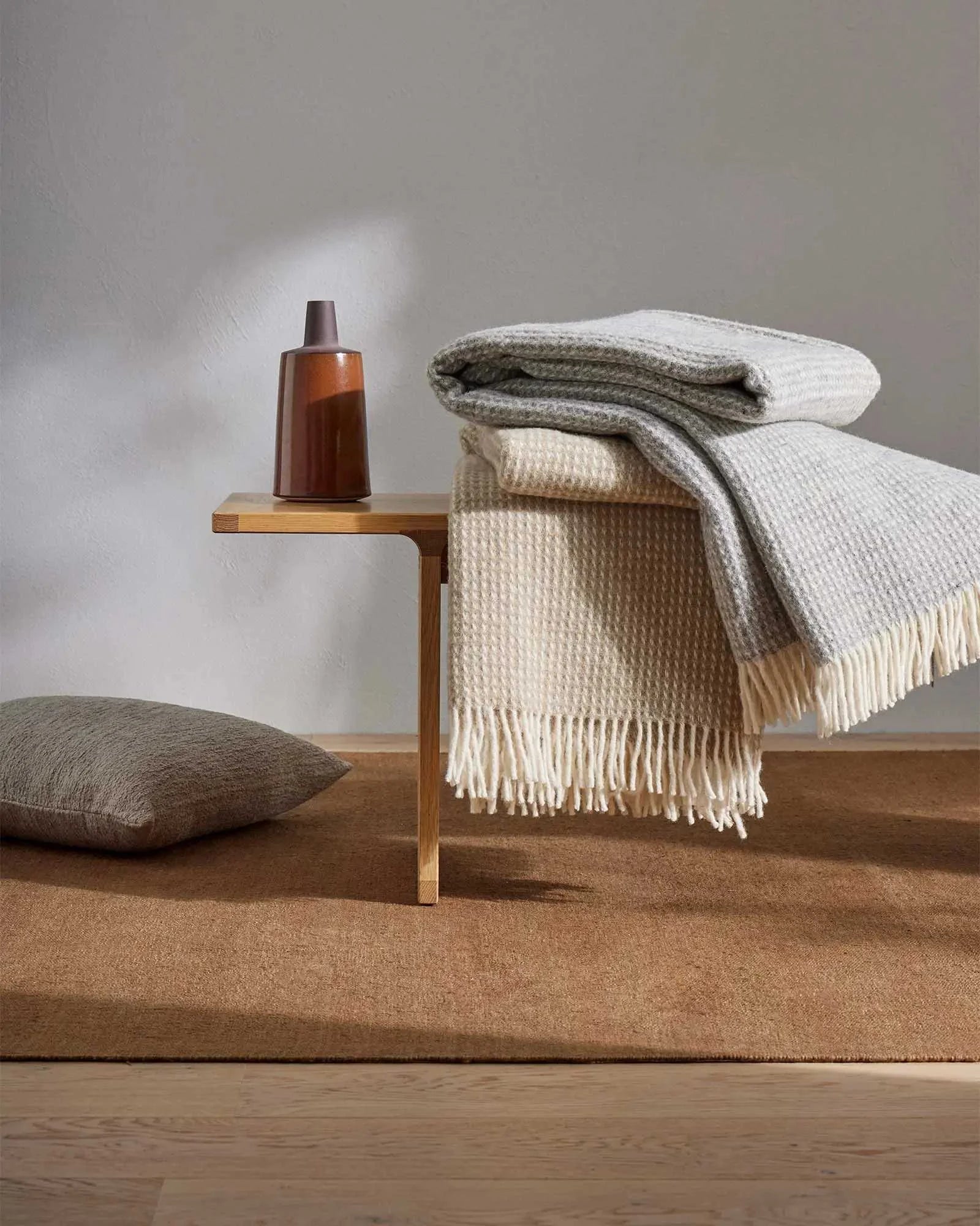Breckon Hazel Throw Blanket - Soft & Cozy Knit Blanket for Couch, Bed, and Sofa - Perfect for Lounging, Reading, and Relaxing at Home