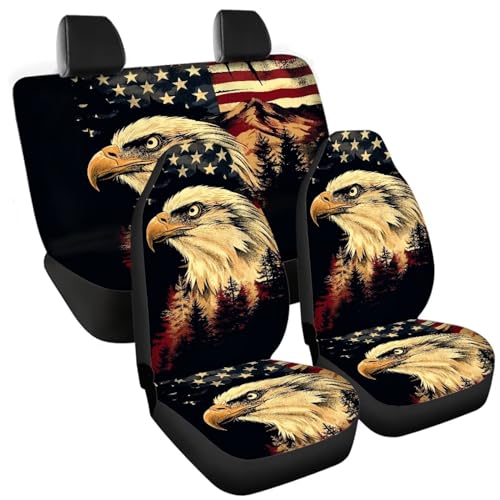 American Flag Eagle Print