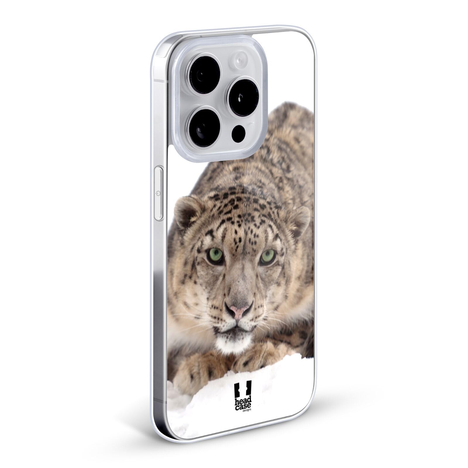 Snow Leopard On Ice Wildlife Soft Gel Case for Apple iPhone 12 Pro Max - Durable Protective Phone Cover with Stylish Animal Print Design | Perfect for Outdoor Adventures & Nature Lovers