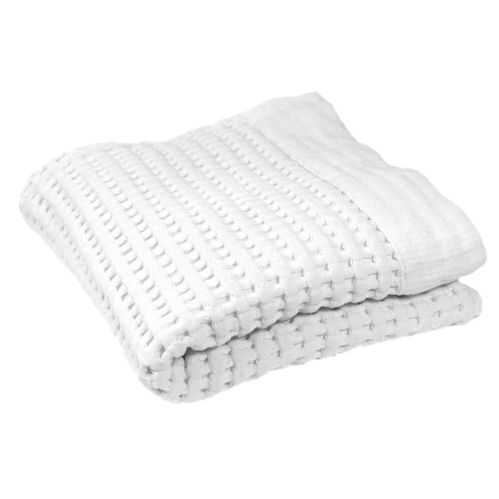 Premium Gilden Tree Waffle Weave Bath Towels - Ultra Absorbent, Quick Drying & Lint Free - Modern White Hand Towels for Bathroom, Kitchen & Guest Use - Soft & Lightweight for Everyday Luxury