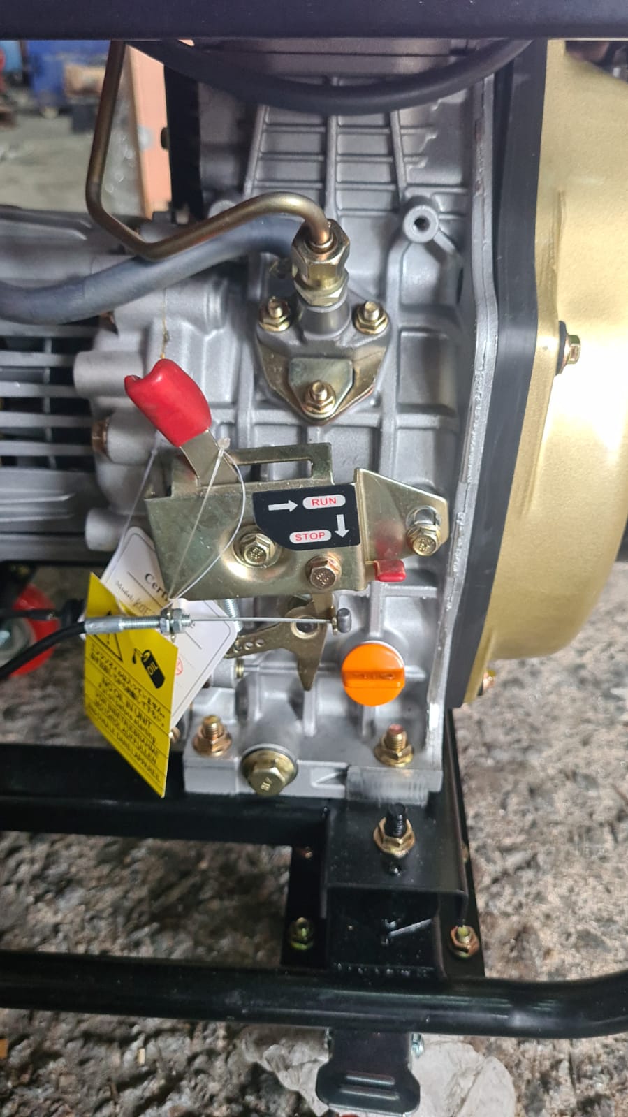 Aiko Denko KDE3300E 2.8KVA 230V 50Hz Portable Diesel Generator Without Battery - Backup Power for Home, Camping & Emergency Use