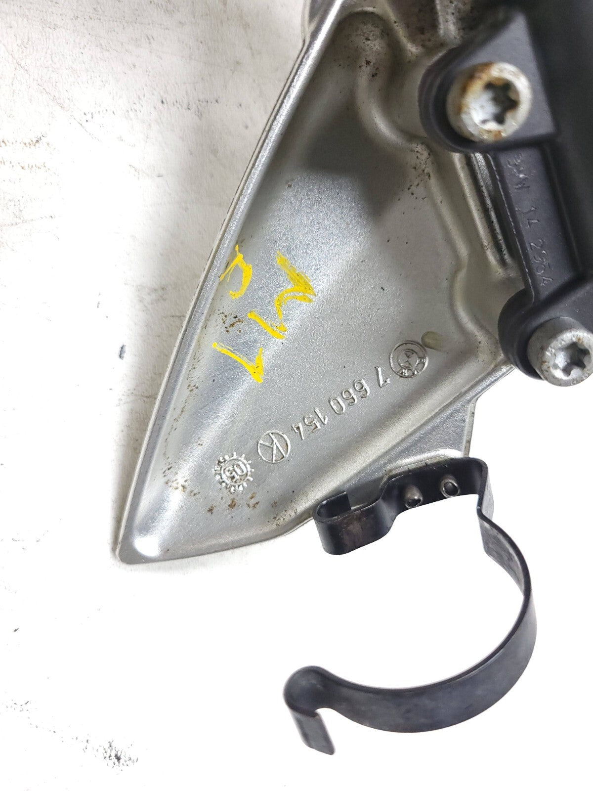 05-08 BMW K1200R K1200 Right Front Foot Peg & Brake Pedal with Master Cylinder - OEM Replacement Part for Motorcycle Repair & Riding Comfort