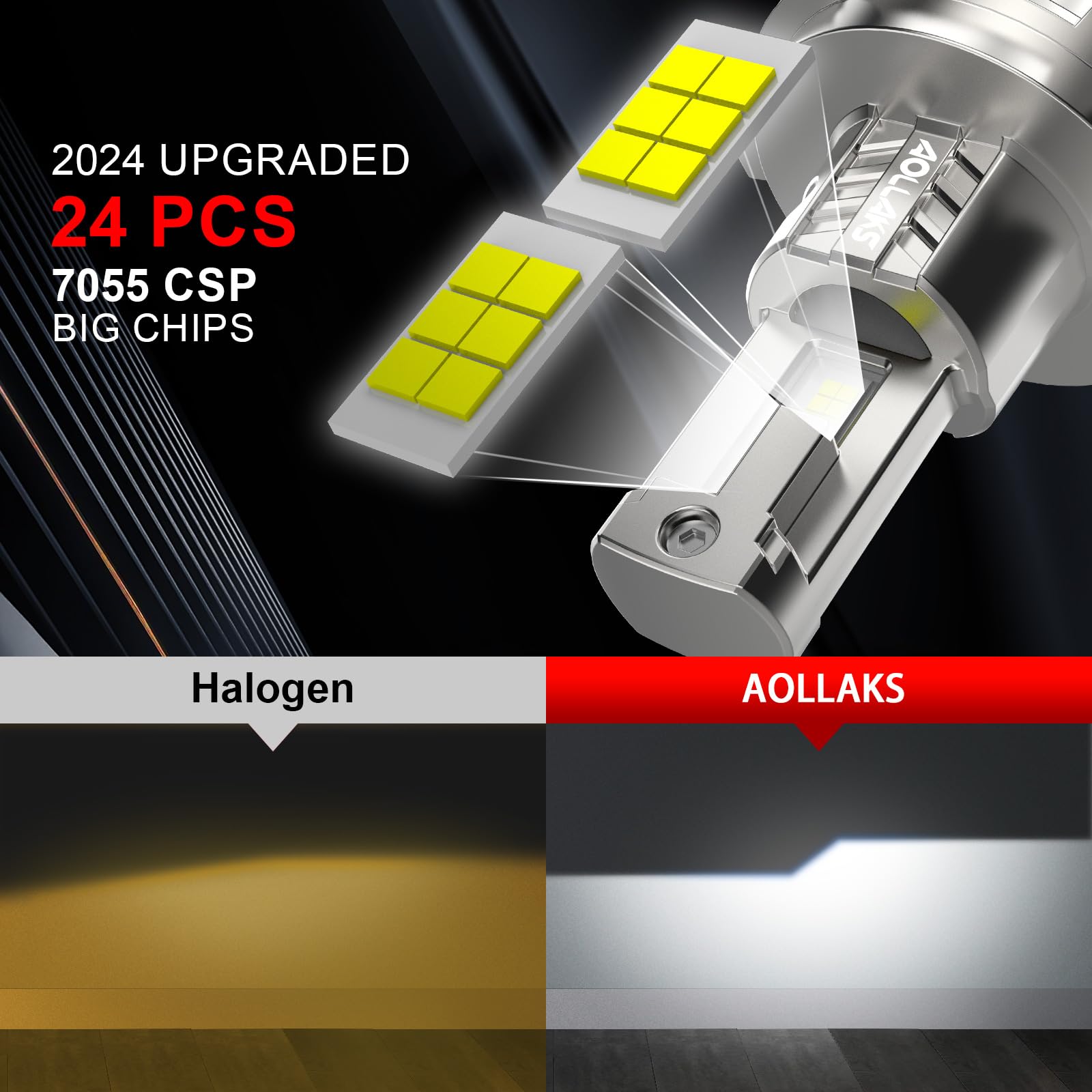 Upgraded H4/9003/HB2 LED Light Bulb - 800% Brighter 34000LM 6500K White High/Low Beam - Plug & Play, No Adapter Needed - Perfect for Cars, Trucks, Motorcycles & Fog Lights - Pack of 2 - Ideal for Night Driving & Off-Road Adventures