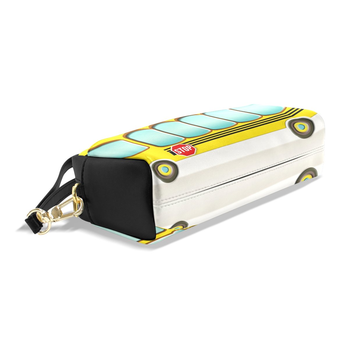 **Yellow Kids Pencil Case with Zipper - School Student Bus Design Pen Pouch Holder for Boys & Girls - Perfect for School Supplies, Art Storage & Travel Organization**
