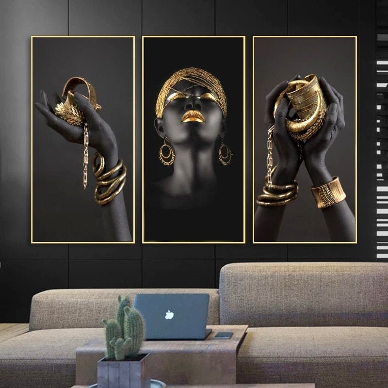 Black Girl Wall Art - Stunning Bohemian Poster for Home Decor, Office & Bedroom | African American Art Print for Living Room & Dorm