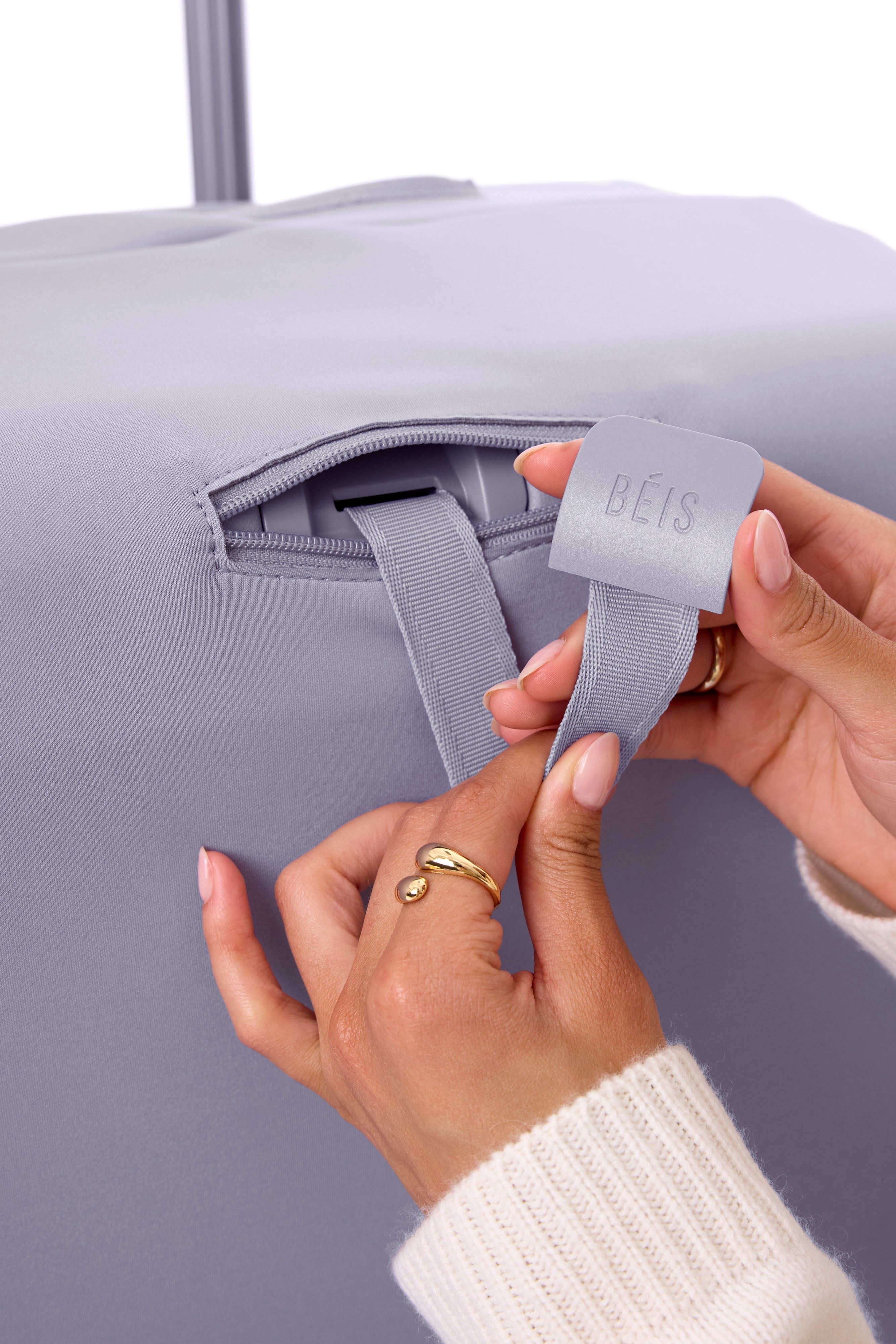 Lavender Carry On Luggage Cover - Waterproof Protective Case for Air Travel, Suitcase Protector with Zipper Closure (Perfect for Business Trips & Vacations)