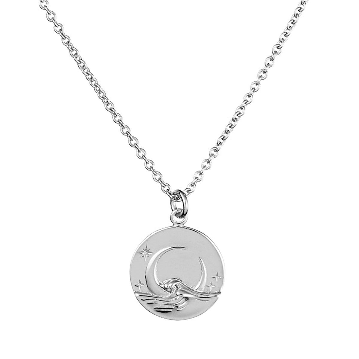 Moonlit Waves Necklace - Elegant Ocean-Inspired Jewelry for Women | Perfect Gift for Beach Lovers, Anniversary & Romantic Occasions