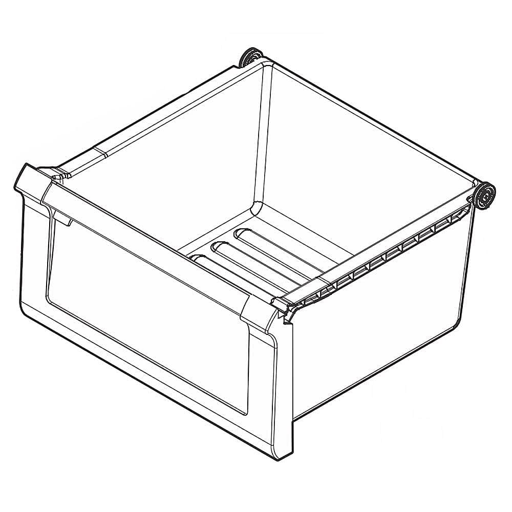 Genuine OEM Refrigerator Crisper Drawer Assembly 5304510280 - Perfect for Food Storage & Freshness in Your Kitchen