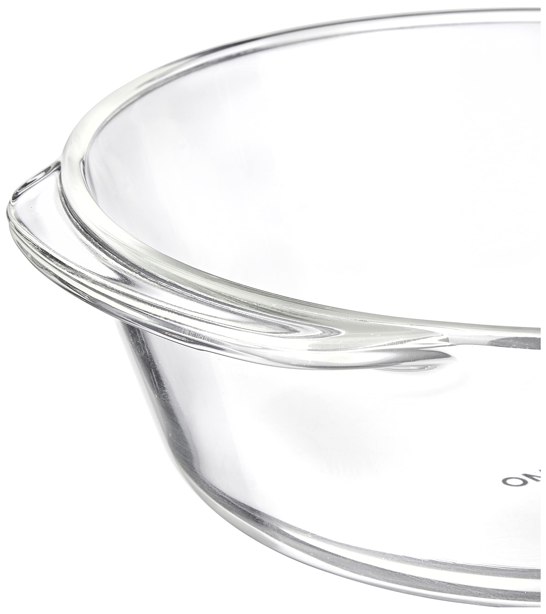 Solimo Borosilicate Glass Casserole & Serving Bowl Set with Lid - 2-Piece (1000ml & 1500ml) Oven & Microwave Safe - Perfect for Baking, Roasting, Meal Prep & Entertaining