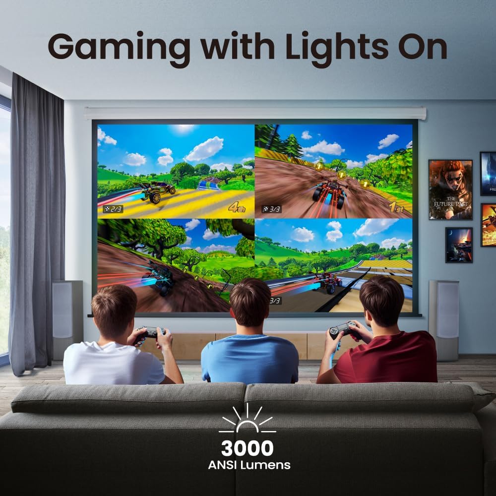 BenQ TK700ST 4K HDR Short Throw Projector - 3000 Lumens, 4ms Response Time, 240Hz Refresh Rate for Movies & Gaming | HDR10/HLG, ARC/eARC, 2D Keystone, 1.2x Zoom | Perfect for Home Theater, Gaming Tournaments & Golf Simulation