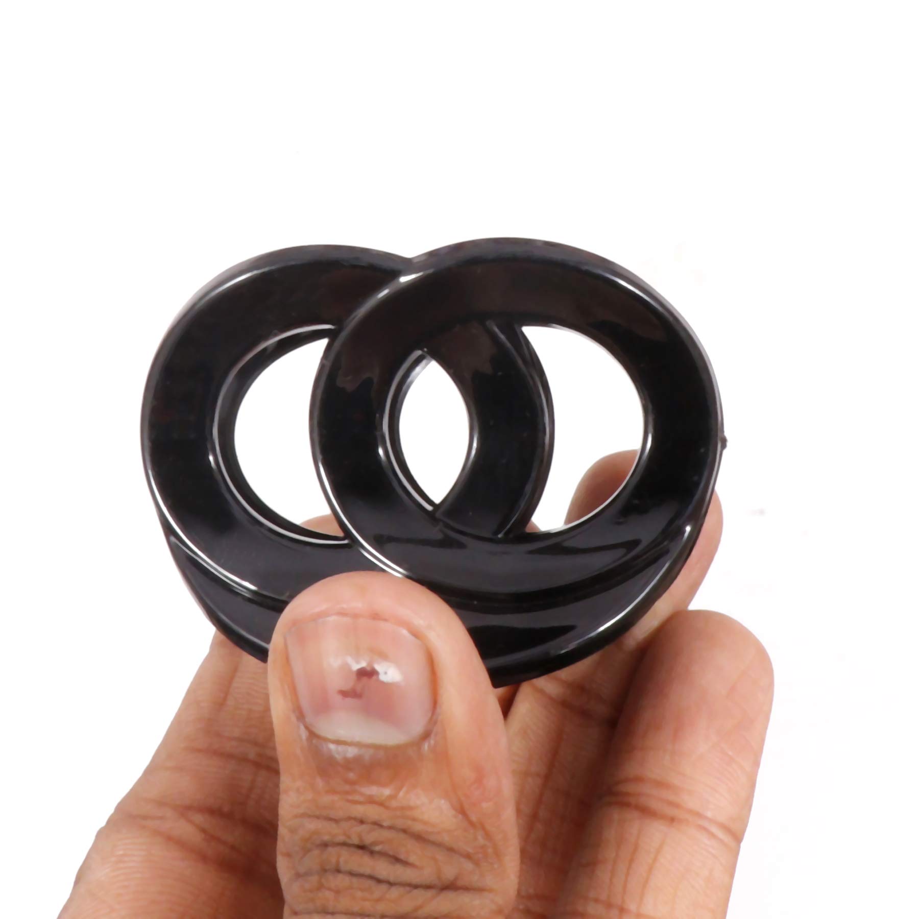 Navjai Medium Hair Clips for Women - 6 Piece Set of Stylish Korean Hair Claw Clutchers in Black | Perfect for Updos, Ponytails & Everyday Hairstyles