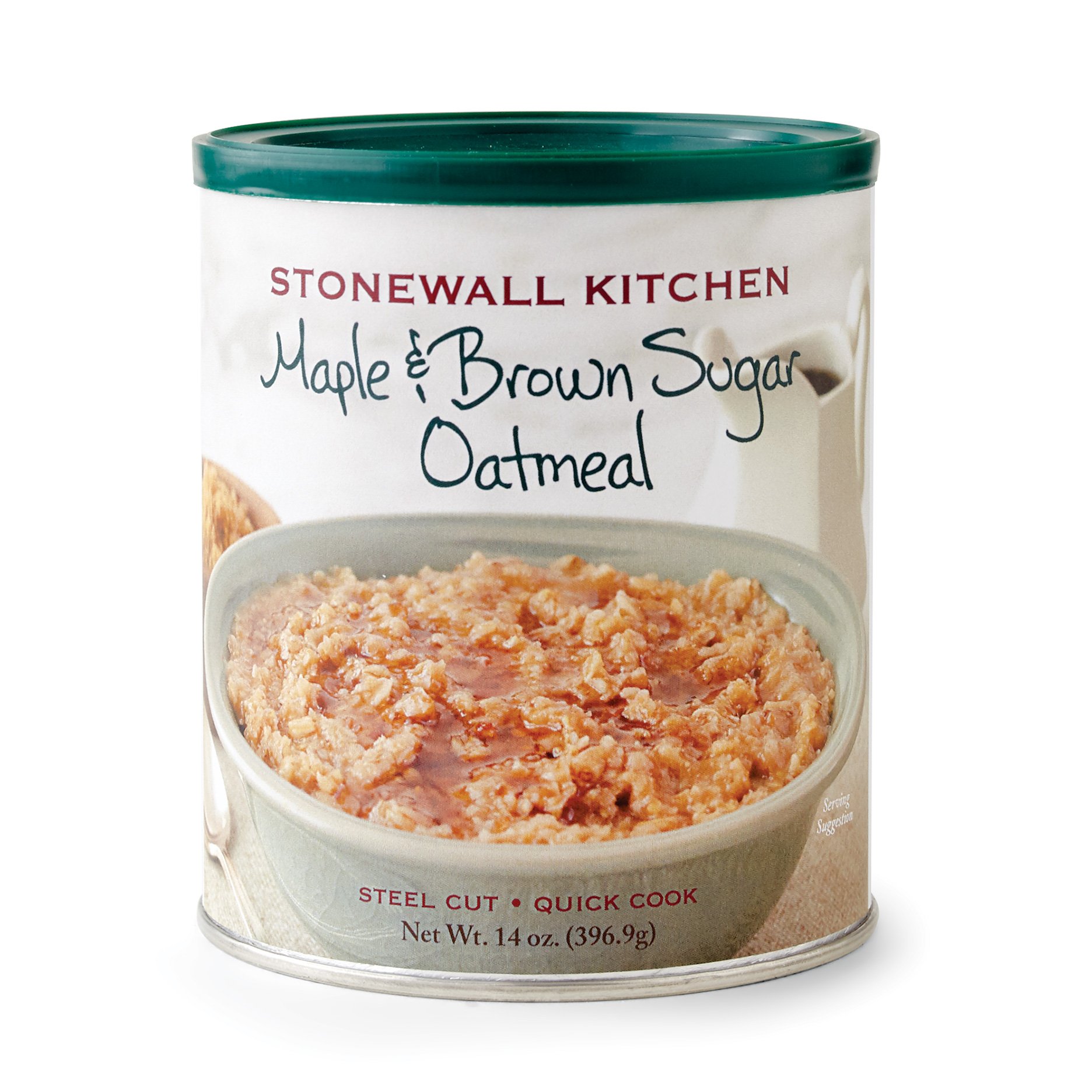 Stonewall Kitchen Maple & Brown Sugar Oatmeal - 14oz Pack, Healthy Breakfast Oats with Natural Sweeteners, Quick & Easy Morning Meal for Busy Lifestyles, Perfect for Home, Office or Travel