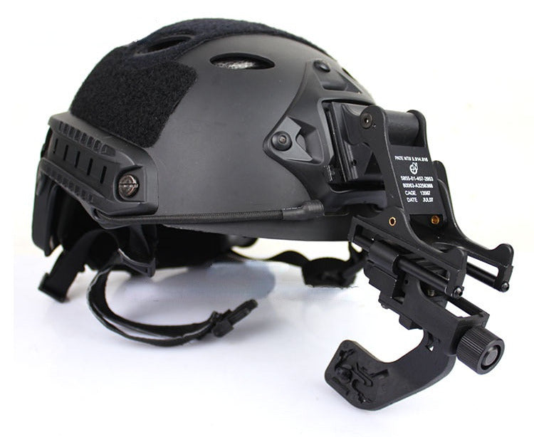 PVS-14 Night Vision Goggle Mount - Adjustable Nylon J-Arm & Tipping Wagon Support for FAST Helmet & M88 - Tactical Gear for Military, Hunting & Night Operations