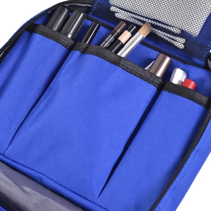 Hanging Travel Toiletry Bag for Women - Waterproof Cosmetic Organizer with Multiple Pockets, Makeup Storage Case for Bathroom, Gym, Camping & Vacation (Multi-Colored)