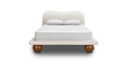 Orbit Queen Size Bed Frame - Sturdy Metal Platform Bed with Noise-Free Support, Easy Assembly - Perfect for Master Bedrooms, Guest Rooms & Small Spaces