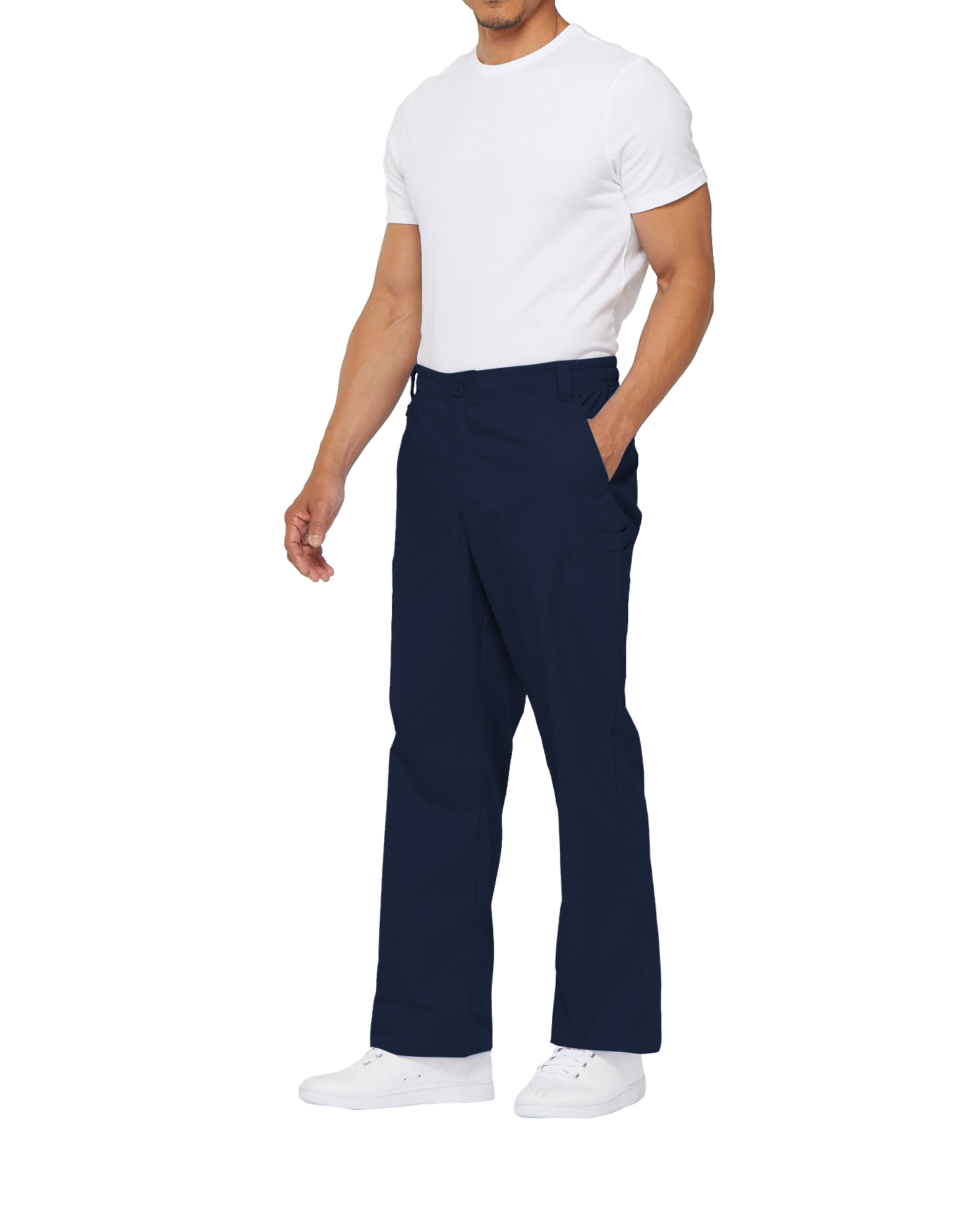 Men's 7-Pocket Zip Fly Scrub Pants for Medical Professionals - Comfortable Workwear for Doctors & Nurses (Sizes 2XL-5XL) - Perfect for Hospital Shifts & Healthcare Jobs