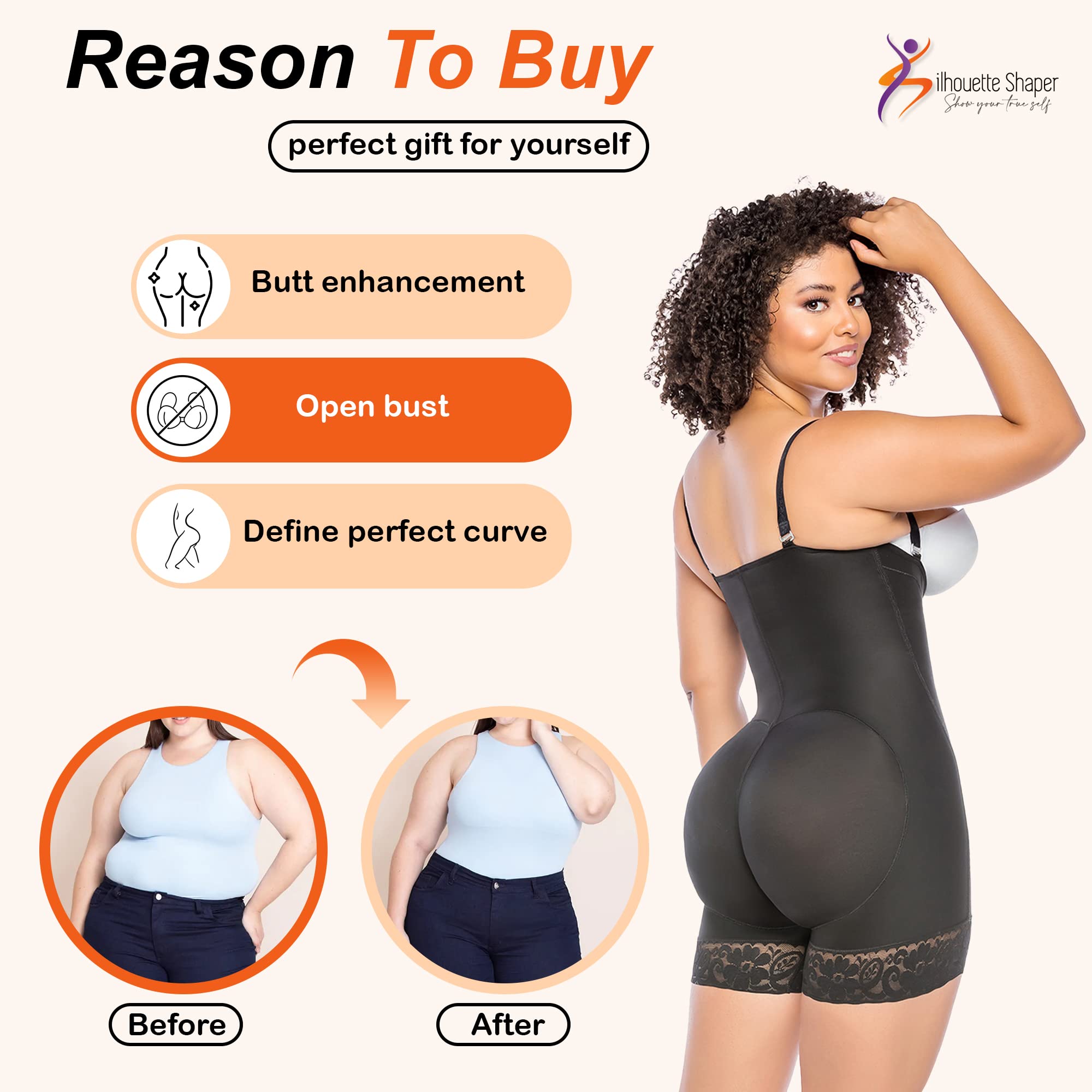 High Waist Tummy Control Shapewear for Women - High Compression Body Shaper, Seamless Everyday Wear, 100% Colombian Fajas - Perfect for Postpartum, Workout & Special Occasions