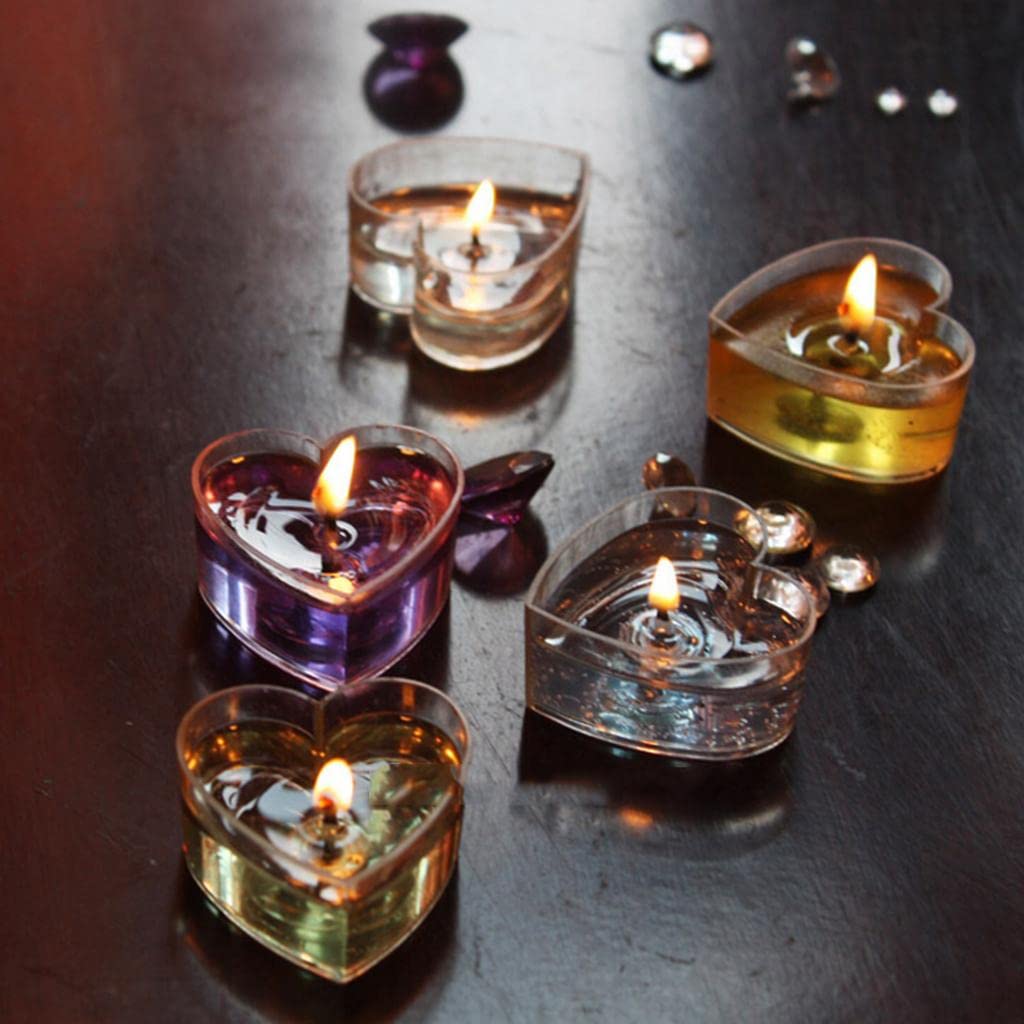 ATORSE® 10-Pack Clear Heat-Resistant Plastic Tea Light Candle Holders - Heart Shaped Candle Molds for DIY Wedding Decorations, Crafts & Home Decor - Perfect for Romantic Events, Parties & Holiday Centerpieces