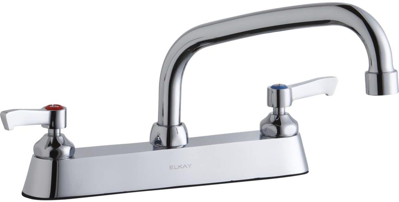 Elkay LK810AT08L2 Chrome Exposed Deck Faucet with 8