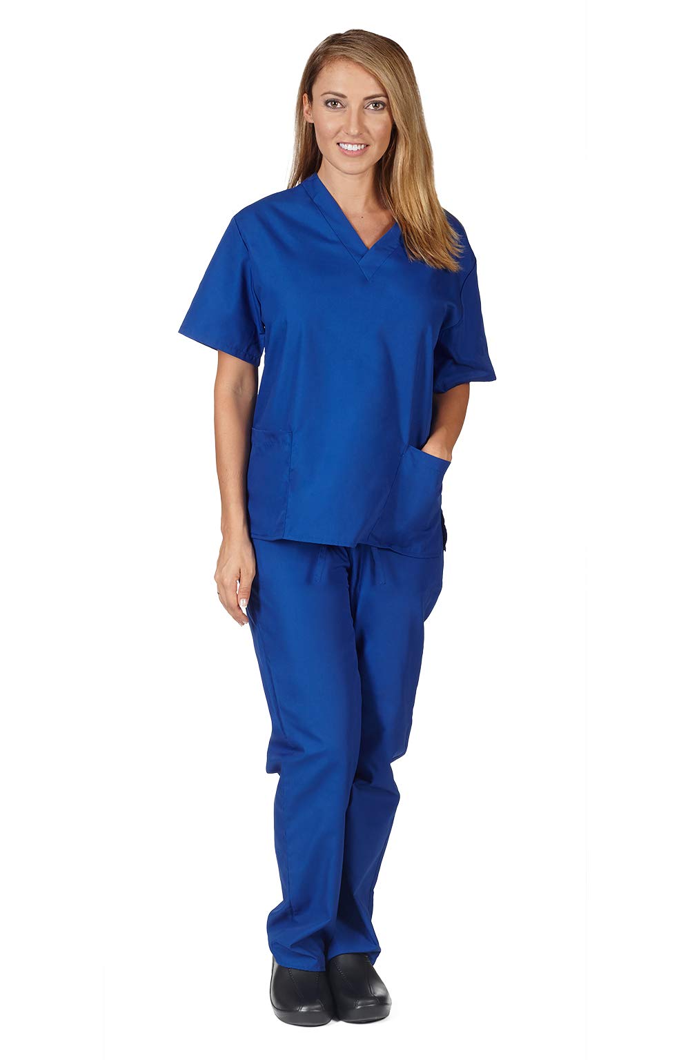 Natural Uniforms Women's Medical Scrub Set - 2-Pack Comfortable Scrubs Tops & Pants for Nurses, Doctors & Healthcare Professionals | Hospital, Clinic & Workwear