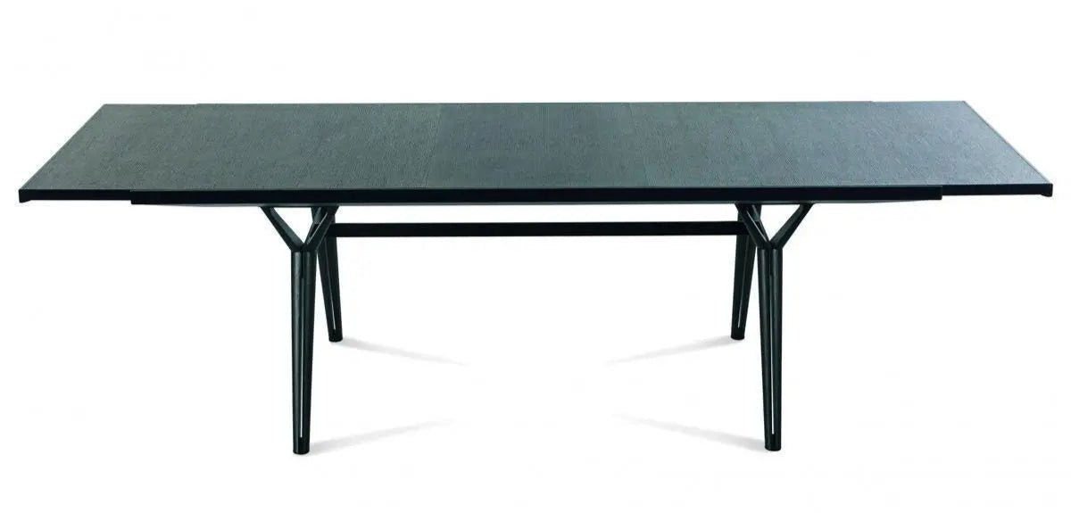 Extendable Dining Table by Bross - Expandable Wooden Table for 6 to 10 People, Perfect for Family Gatherings & Dinner Parties
