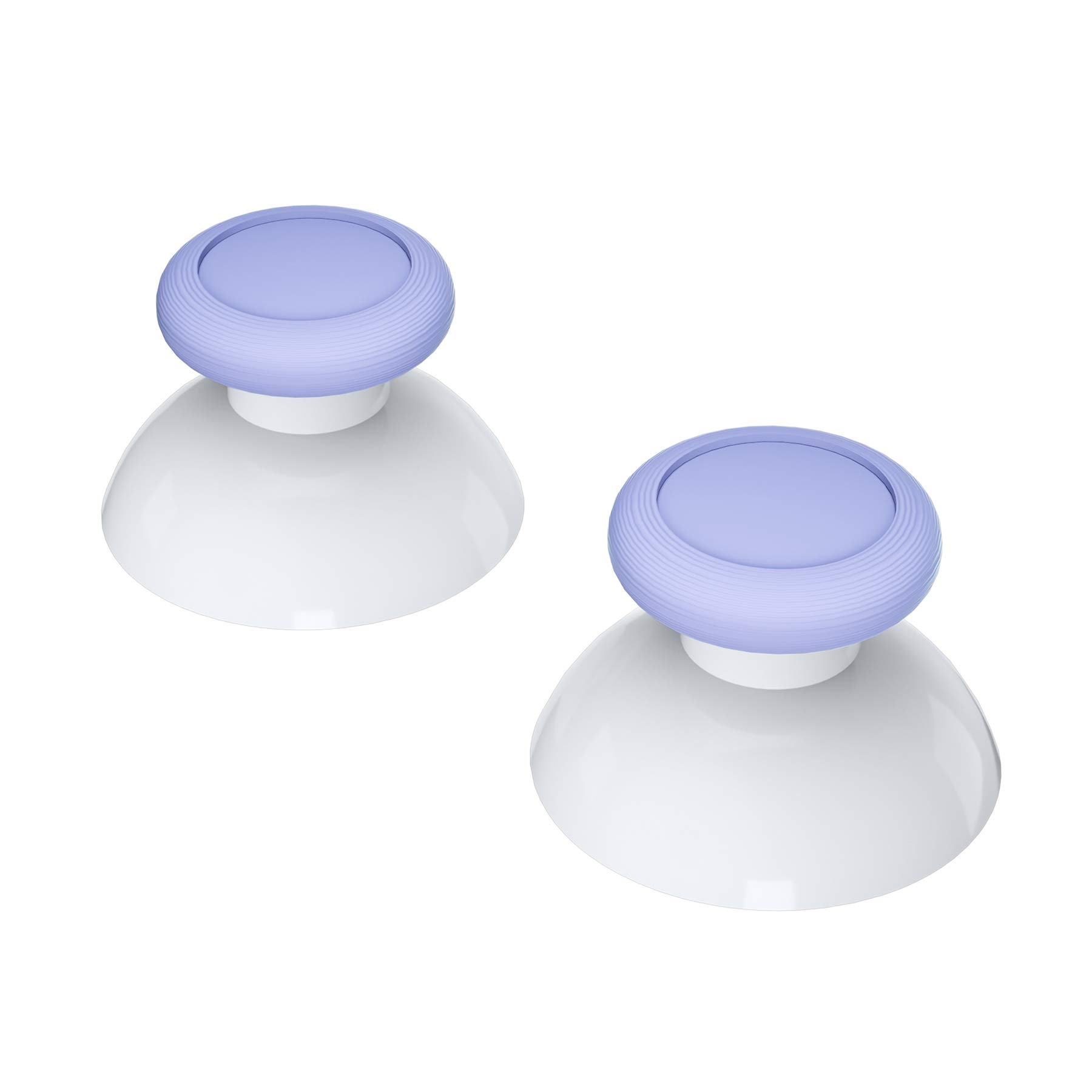 eXtremeRate Light Violet & White Dual-Color 3D Replacement Joystick Thumbsticks for Nintendo Switch Pro Controller - Analog Thumb Sticks with Cross Screwdriver - Perfect for Gaming, Customization & Controller Repair