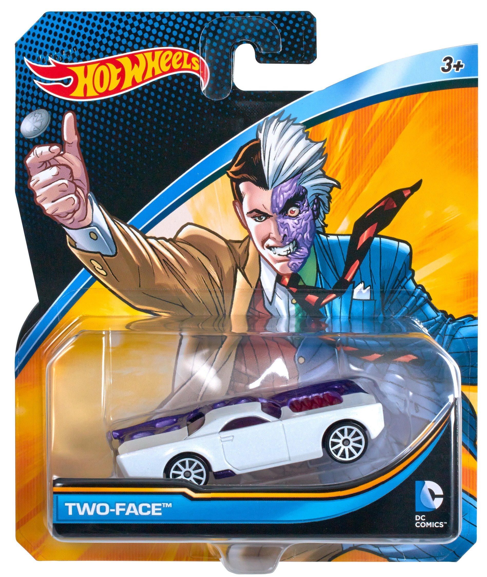 Hot Wheels DC Universe Two-Face 1:64 Scale Die-Cast Car - Collectible Batman Villain Vehicle for Kids & Adults - Perfect for Display, Play & DC Comics Fans