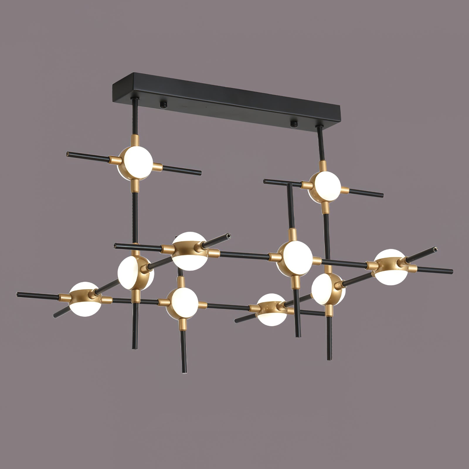 Dorney Modern Floating Ball Ceiling Light Fixture - LED Hanging Sphere Pendant Lamp for Living Room, Bedroom, Dining Room and Office Lighting Decor